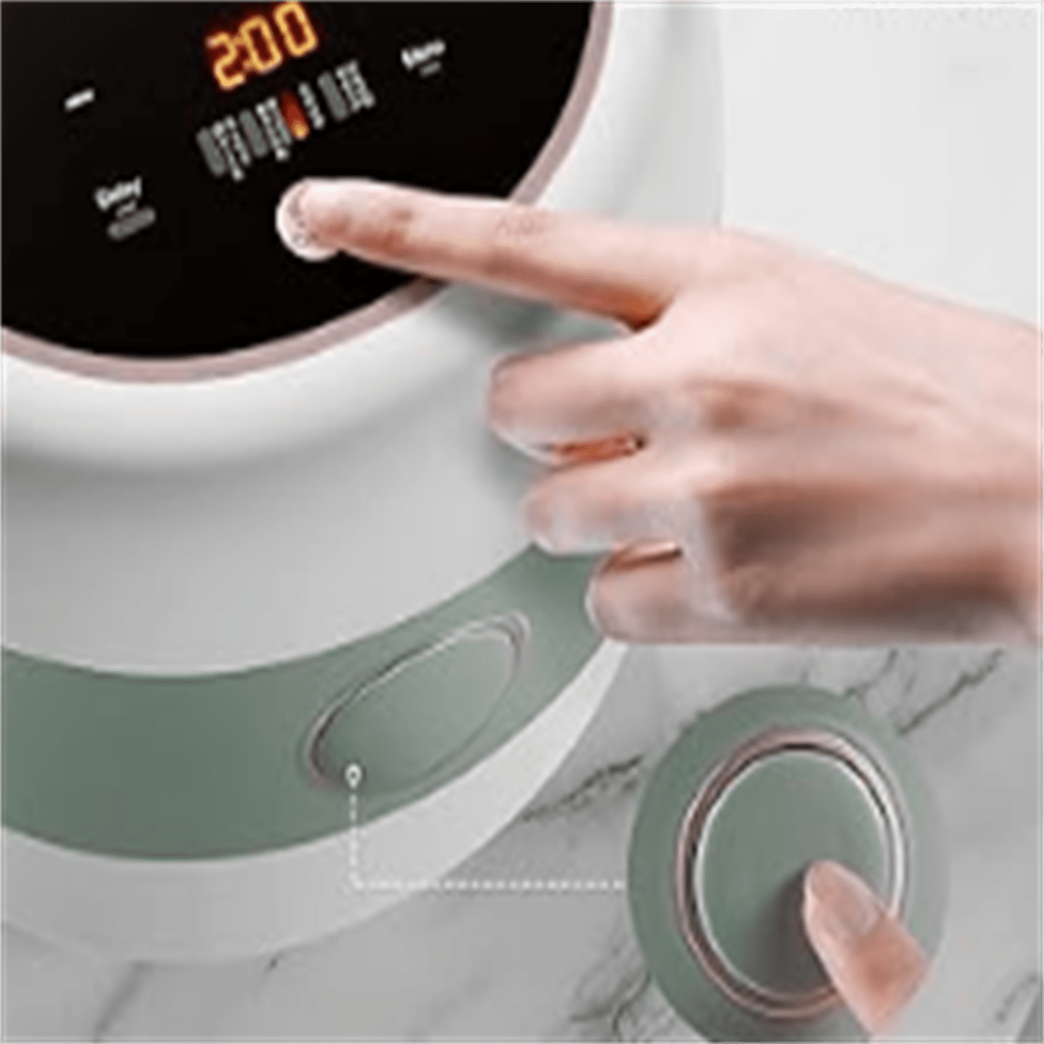 Cooker 3 Cups (Uncooked), 3D Heating and Fuzzy Logic, Healthy Nonstick Small Rice Cooker, PFAS-Free, Touch-Screen, for White/Brown Rice Quinoa Oatmeal Soup