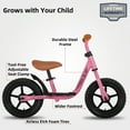 thumbnail image 2 of JOYSTAR 10"/12" Kids Balance Bike for Girls & Boys, Ages 18 Months to 5 Years, Toddler Balance Bike with Footrest & Adjustable Seat Height, First Birthday for Child (Black Blue Green Pink), 2 of 7