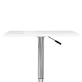thumbnail image 5 of CorLiving Maya White Engineered Wood Square Adjustable Height Swivel Pub Table, 5 of 11