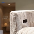 thumbnail image 4 of Blue Room Sillón Reclinable Giratorio con Mecedora-Eléctrico Ashford -Tela Acolchonada Beige, 4 of 8