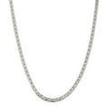 thumbnail image 1 of Solid 925 Sterling Silver Men's 4.5mm Anchor Mariner Chain Necklace - with Secure Lobster Lock Clasp 22", 1 of 6