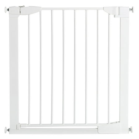 Munchkin Auto Close Pressure Mount Baby Gate for Stairs, Hallways and Doors, Metal,