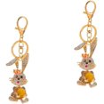 thumbnail image 1 of SURJDE 2pcs Bunny Keychain Key Rings for Car Keys Purse Key Chain for Wallet Baby Pendant Rhinestones, 1 of 7