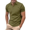 thumbnail image 3 of Waffle Polo Shirts for Men Summer Casual Fashion Short Sleeve Collared Business Casual Work Tshirts Golf Shirt, 3 of 9