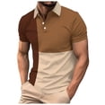 thumbnail image 5 of Men's Tops New Men's Short Sleeve Fashion Contrast Color Shirt, 5 of 6