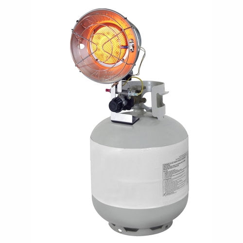 Dyna-Glo Delux TT15CDGP Propane Powered 15,000-BTU Single Burner Tank Top Radiant Heater with Tip Ov
