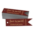 thumbnail image 1 of Darling Souvenir Pack Of 100 Love Is Sweet Wedding Paper Tags DIY Craft Real Gold Foil Personalized Hang Tags, 1 of 1