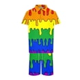 thumbnail image 4 of Afdoent Men's 2 Pieces Outfits Men 3D Funny Printed Suit Short Sleeve Shirt And Shorts Two Piece Set Beach Vacation Outfits, 4 of 4
