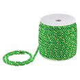 thumbnail image 1 of Uxcell 22 Yards Soft Twisted Rope Trim, 5mm/0.2" Green and Gold Polyester Twisted Silk Rope Cord for DIY Craft, 1 of 2