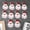 Red, variant on 10 Pcs Christmas Cloth Patches Non Woven Fabric Applique Holiday Craft Decor, Snow Pattern