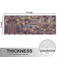 thumbnail image 5 of Kitchen Rugs Sets Of 2,Multicolor Ethnic Patchwork Pattern Anti Fatigue Kitchen Mat Rugs Non Slip Washable,Decorative Kitchen Floor Mats for Kitchen,Sink,Laundry,17"X47", 5 of 5