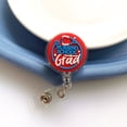 thumbnail image 1 of ID Card Holder Nurse Badge Reel Chest Card Work Card Retractable Badge Holder Exhibition Card Name Tag Easy Pull Buckle 9, 1 of 6