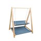 thumbnail image 1 of Hamaca para gatos transpirable, de pie, desmontable, con soporte para gatos, silla colgante elevada para gatos. azul de doble capa, 1 of 9