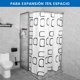 thumbnail image 2 of Barra de Baño para Cortina, Barra de Cortina de Ducha Extensible de 80-140cm con cortina de baño, Barra para Cortina de Baño en Forma de , Barra Angular para Cortina de Ducha para Baño, 2 of 8
