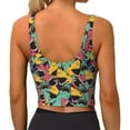thumbnail image 3 of Naloa Angry Shark Pattern Sports Bras for Women, High Support Bra with Removable Pads, Comfortable - XX-Large, 3 of 9