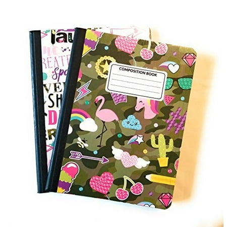 camo cute composition notebooks - set of 2 (camo) - Walmart.com