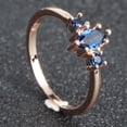 thumbnail image 3 of Geometric Alloy Ring with Artificial Gemstones, European and American Style, Gift for Women, 3 of 5