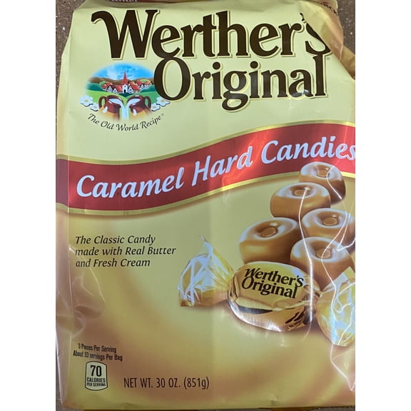 Werther’s Original CARAMEL HARD Candy Candies 30 oz - 1 Bag - FREE SHIP
