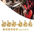 thumbnail image 1 of Pegs d'Accordage de Guitare Électrique, Têtes de Machine de Guitare de Haute Résistance Métal Précis 6 Pcs Installation Facile Fixation pour le Remplacement, 1 of 7