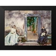 thumbnail image 2 of Sargent, John Singer 14x12 Black Modern Framed Museum Art Print Titled - Doorway - the Garden Wall, 2 of 5