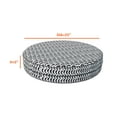 thumbnail image 2 of Covers & All Round Cushion Cover, Weather & UV Resistant Water Repellant Protector for Patio Outdoor Seats Chairs Porch Living Room Decor, with Zippers (25" Diameter X 5" H), 2 of 9