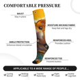 thumbnail image 3 of Bixox Hawaiian Style Guinea Pig Print Compression Socks,Compression Socks Women & Men Circulation for Medical,Running,Athletic, 3 of 7