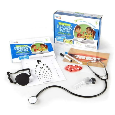 UPC: 0848850112821 | hand2mind Head to Toe Human Body Science Kit Slime Kit STEM Kit for Kids Includes Kids Stethoscope That Works Human Body Learning Human Anatomy For Kids Doctor Kit Homeschool Supplies Ages 5+