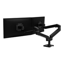 Ergotron Desk Mount for Dual Monitor LCD Display Black 45686292