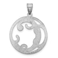 thumbnail image 4 of Sterling Silver Rhodium-plated Fancy Script Letter C Initial Pendant QC8999C, 4 of 4
