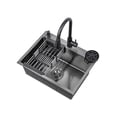thumbnail image 1 of Tarja de Cocina Negra Maxims 60x46 cm Acero Inoxidable con Grifo y Accesorios, 1 of 7