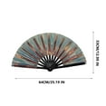 thumbnail image 2 of GBAYXJ^Boots On The Ground Fan Large Folding Hand Fan Clap Fans For Line Dancing Foldable Craft Holding Colors Hand Fan For Line Dancing Dance Enthusiasts| Office cabinet, 2 of 9
