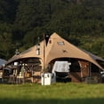 thumbnail image 5 of TOMOUNT Canvas Tent 8-Person Yurt Tent with Stove Jack Bell Tent for Camping Luxury Glamping Yurt Tent 16.4ft Dia, 5 of 8