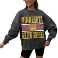 thumbnail image 2 of Women's Gameday Couture Charcoal Minnesota Golden Gophers Premium Fleece Pullover Sweatshirt, 2 of 4