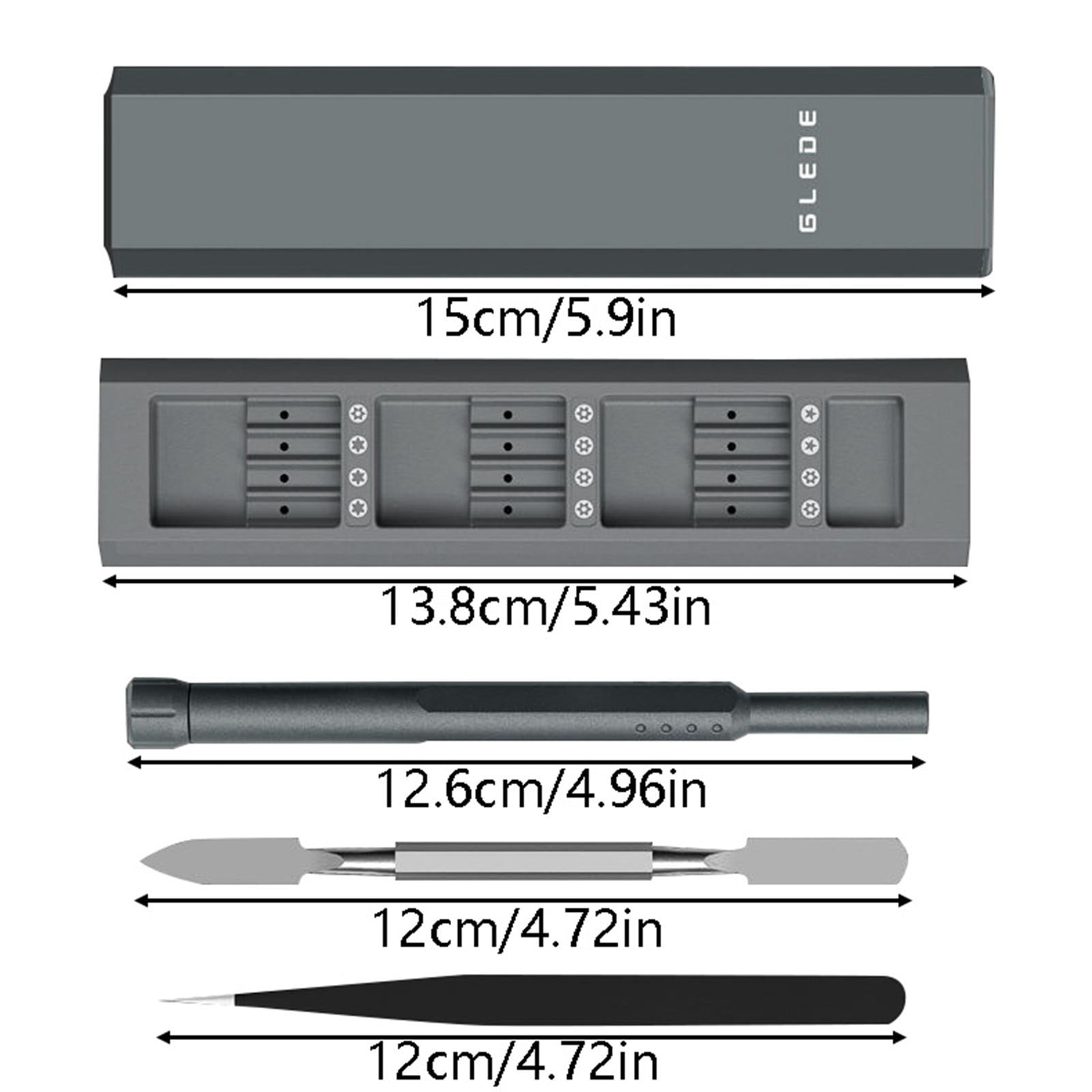 Precision Electric Screwdriver Kit - 44 in 1 Screwdriver Set Alloy Bits for Electronics Repair, Smartphones, Cameras, Laptops, DIY Projects with Compact Storage & Dual Manual/Auto Mode
