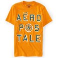 thumbnail image 1 of Camiseta gráfica Aeropostale con Logo de escudo para hombre naranja pequeña, 1 of 1