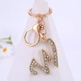 thumbnail image 3 of Xinyolin 26 Letters Rhinestone Key Chain - Unisex Compact Long Lasting Key Ring, 3 of 8