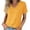 Yellow, variant on Tqcoqu Womens Tops Summer Casual Short Sleeve T Shirts Basic Loose Fit V Neck Shirts,Army Green,Women's S-XXL