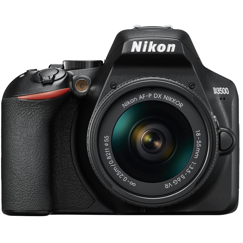 Nikon D3500 W/ AF-P DX Nikkor 18-55mm f/3.5-5.6G VR Black - image 3 of 10