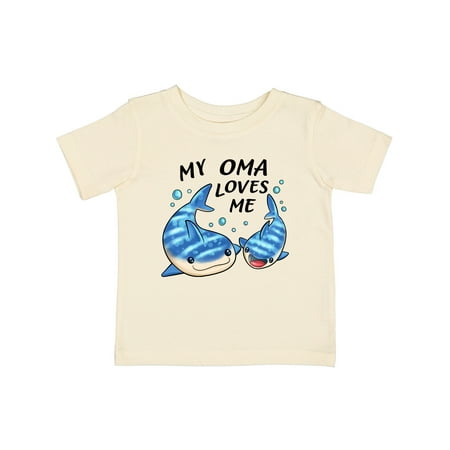 

Inktastic My Oma Loves Me- Whale Shark Gift Baby Boy or Baby Girl T-Shirt