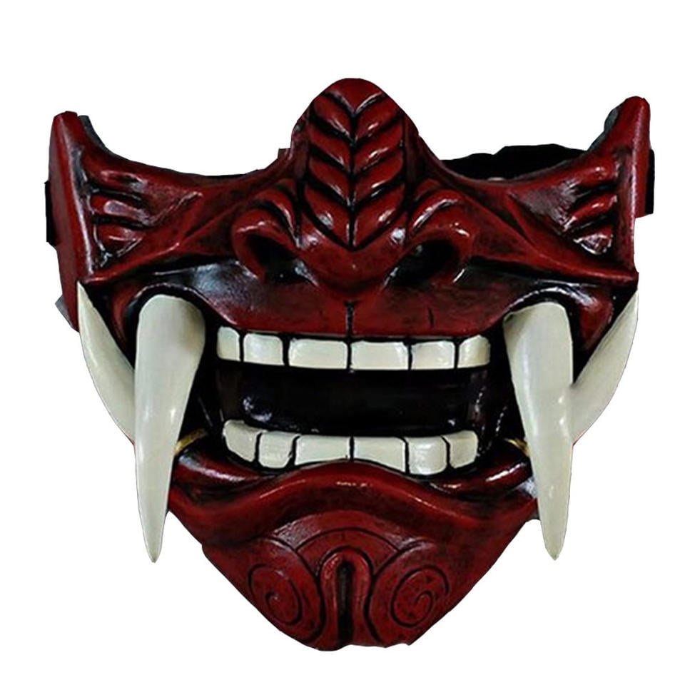 d*9様 MASU SPIKY VAMPIRE MASKスパイキーy2kグランジ Media máscara japonesa - Máscara de tigre, Ye Yaksha Dragon God