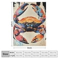 thumbnail image 4 of Orinice Love Crab Watercolor Funny Tapestry Wall Hanging Aesthetic Blanket Room Decoration for Picnic Beach Mat 50x60in, 4 of 6