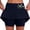 Dark Blue, variant on FASHOFT Tennis Skirts For Women Mid Rise Two Piece Skort With Side Pockets Elastic Material For Leisure And Sports Activities Womens Athletic Skirt Black