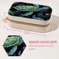 thumbnail image 5 of Sea Turtle Velvet Portable Necklace Organizer with Removable Compartment - Display Case, Earring Organizer, and Necklace Holder - Gift, 5 of 7