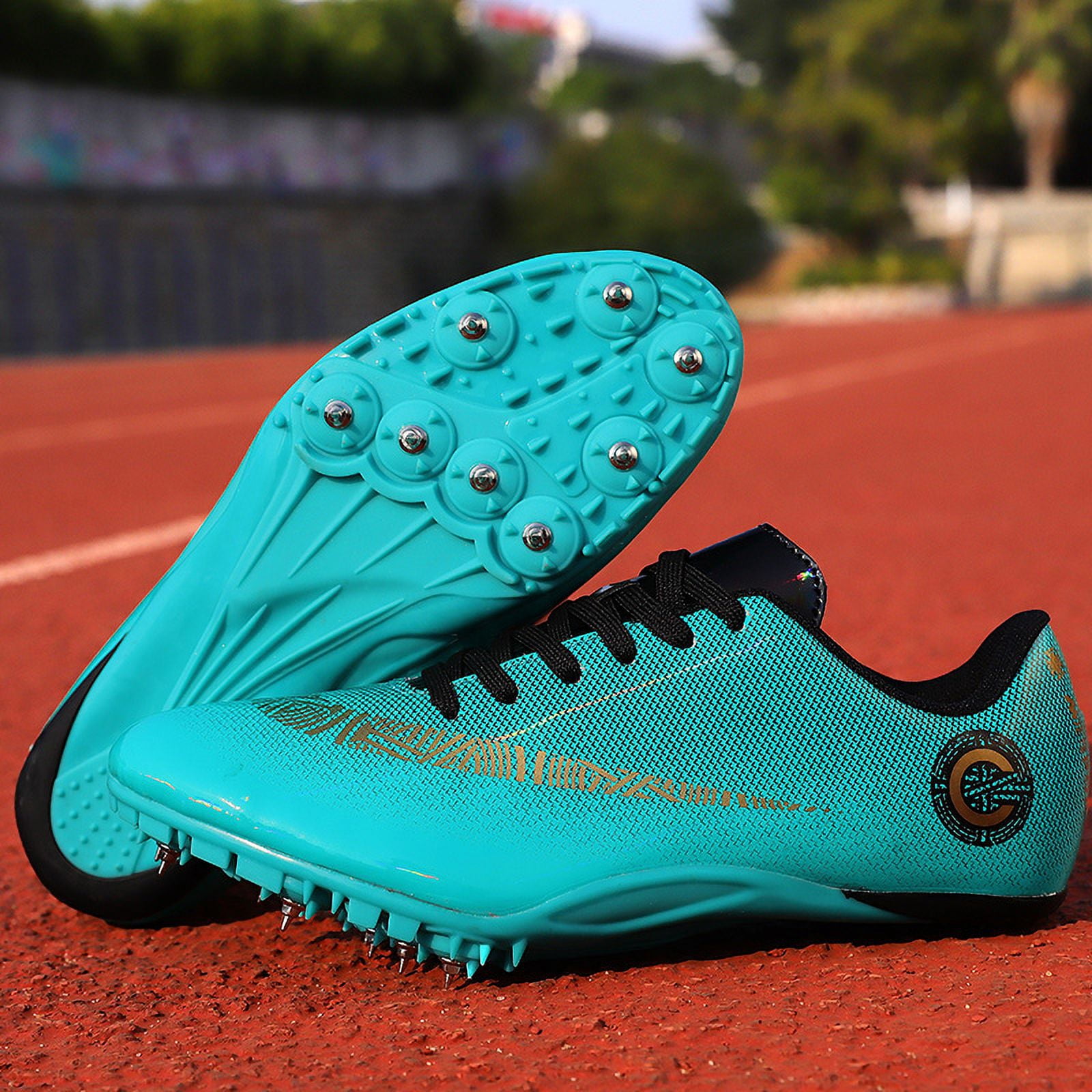 Men's Women's Track and Field Shoes Racing Jumping Sprint Sneakers Professional Running Spikes Athletic Shoes