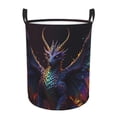 thumbnail image 1 of Fotbe Rainbow Wings Majestic Dragon Cesto de Ropa con Asas, Cesto Impermeable de Gran Capacidad, Bolsa de Lavado para Dormitorio, Cesto de Ropa con Ruedas y Asas-Small, 1 of 6