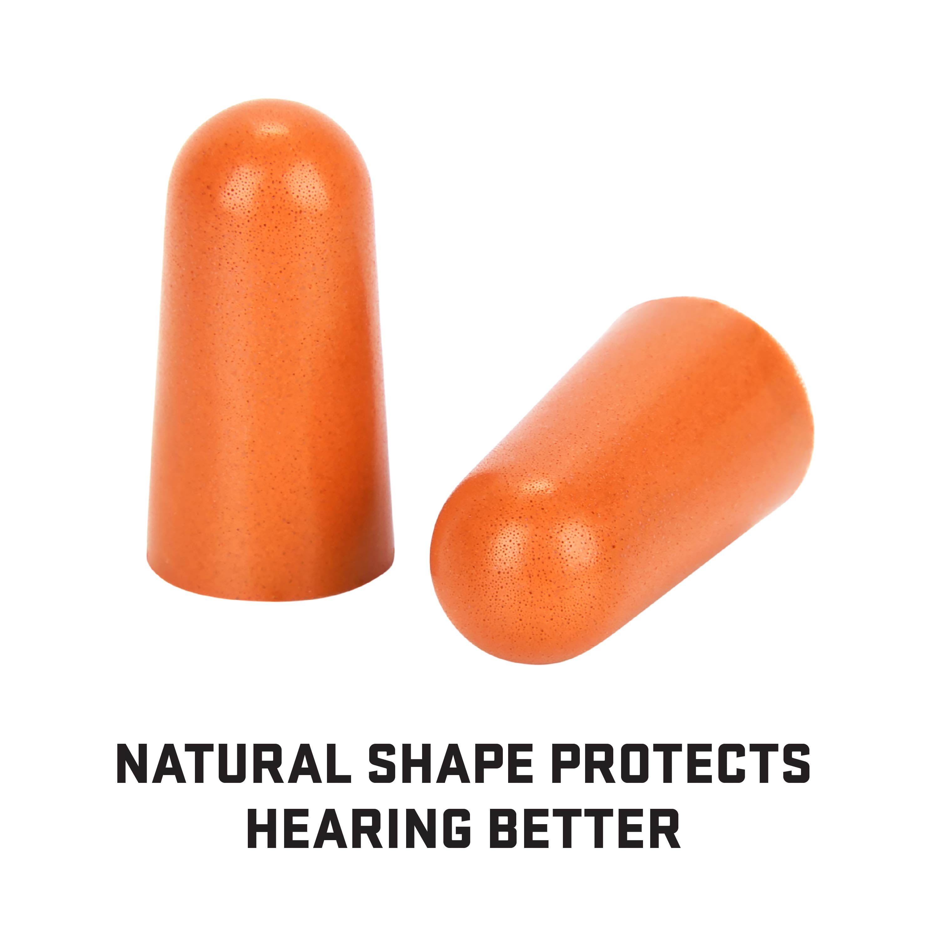 ULTRX™ Foam Ear Plugs, 6-Pairs, Orange, Adult, Unisex, NRR 32 Db, Model 4135, Disposable