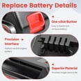 thumbnail image 5 of 8.0Ah 2Pack 20V LB2X4020 Lithium Battery and Charger Replacement for Black Decker 20V Lithium LB2X4020 LB2X4020-OPE LBXR20, 5 of 12