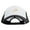 White Black, variant on Golden Fish Skeleton Embroidered Big Size Big Foam Mesh Truck Cap - White Red XL-3XL