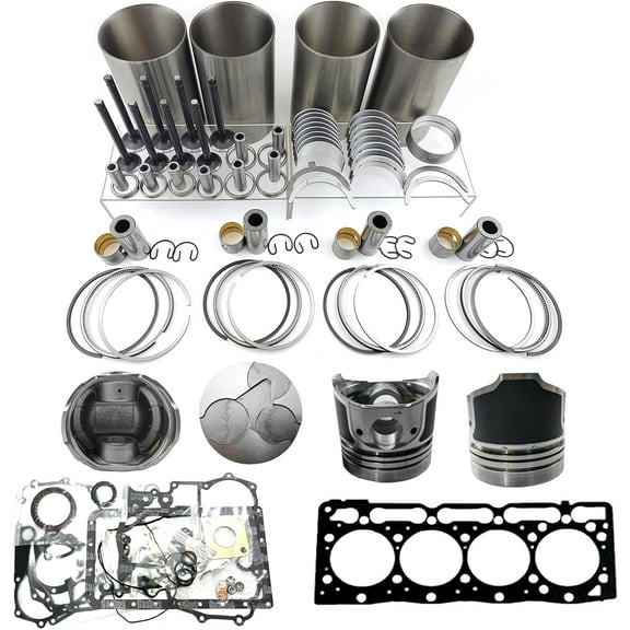V1305 Engine Overhaul Rebuild Kit For Kubota B2710HSD F3060 X-20 Tractor V1305B V1305T Engine R310 R310H Loader Piston Diameter 76mm