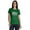 Green (Foil Silver), variant on Inkmeso Relax I'm Vaxxed Tee Tops Scoop-Neck Funny Pro-Vaccine Womens T-shirt